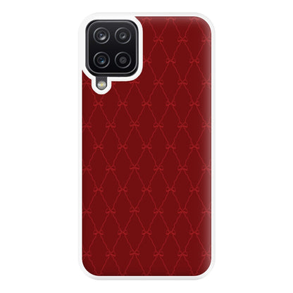 Red Bow Pattern Phone Case for Galaxy A12