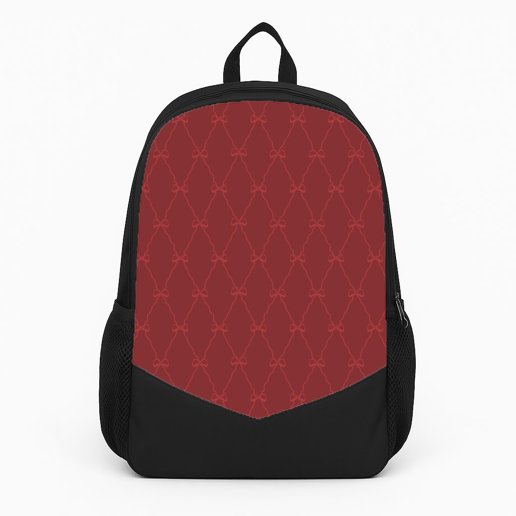 Red Bow Pattern Backpack