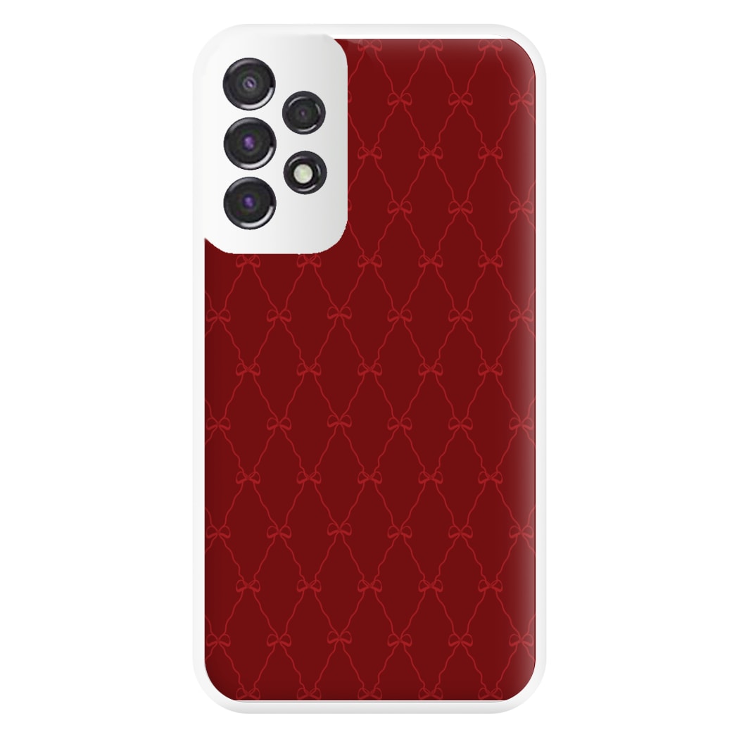 Red Bow Pattern Phone Case for Galaxy A53