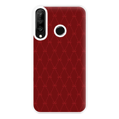 Red Bow Pattern Phone Case for Huawei P30 Lite