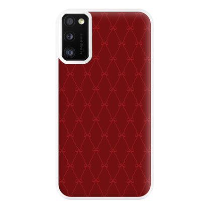 Red Bow Pattern Phone Case for Galaxy A41