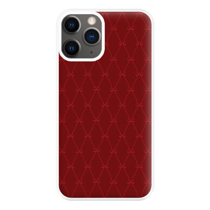 Red Bow Pattern Phone Case for iPhone 12 Pro Max