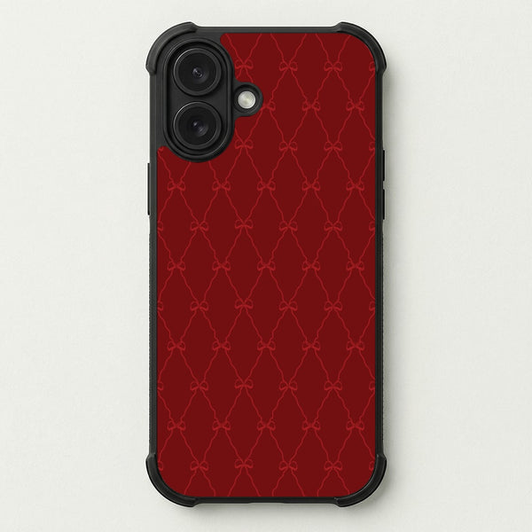 Red Bow Pattern Phone Case — Bumper case