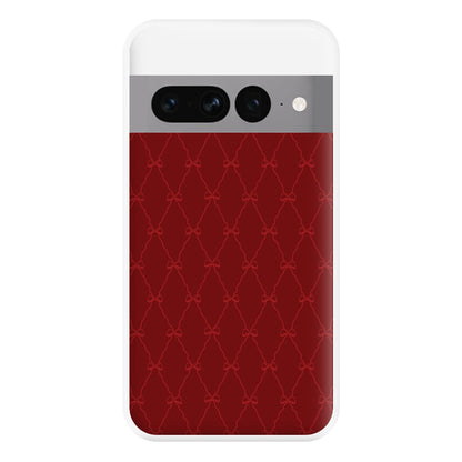 Red Bow Pattern Phone Case for Google Pixel 7 Pro