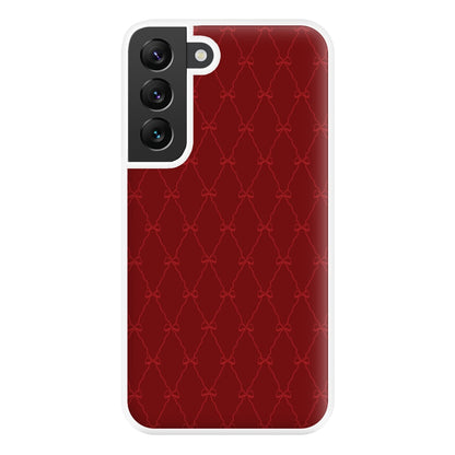 Red Bow Pattern Phone Case for Galaxy S22 Plus