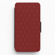Red Bow Pattern Flip / Wallet Phone Case 1
