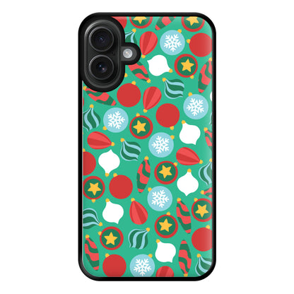 Bauble Pattern Phone Case for iPhone 16 Plus