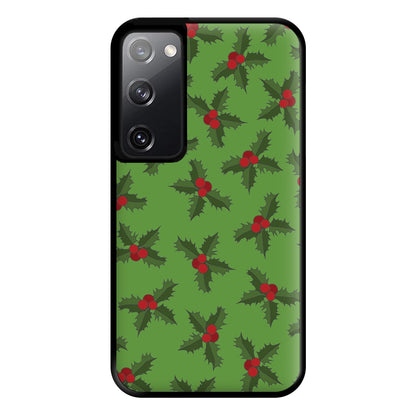 Holly Pattern Phone Case for Galaxy S20