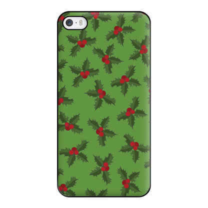 Holly Pattern Phone Case for iPhone 5 / 5s / SE 2016