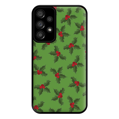 Holly Pattern Phone Case for Galaxy A33