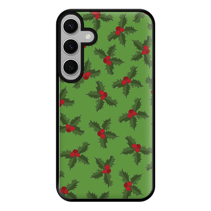 Holly Pattern Phone Case for Galaxy S24FE