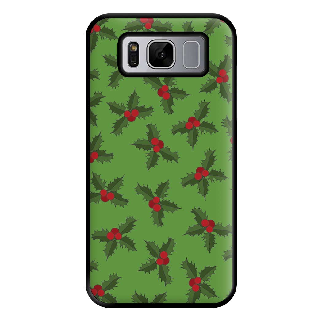 Holly Pattern Phone Case for Galaxy S8 Plus