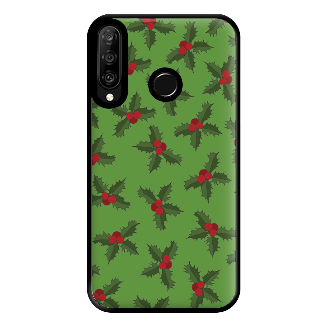 Holly Pattern Phone Case for Huawei P30 Lite