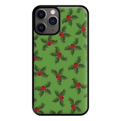 Holly Pattern Phone Case for iPhone 12 Pro Max