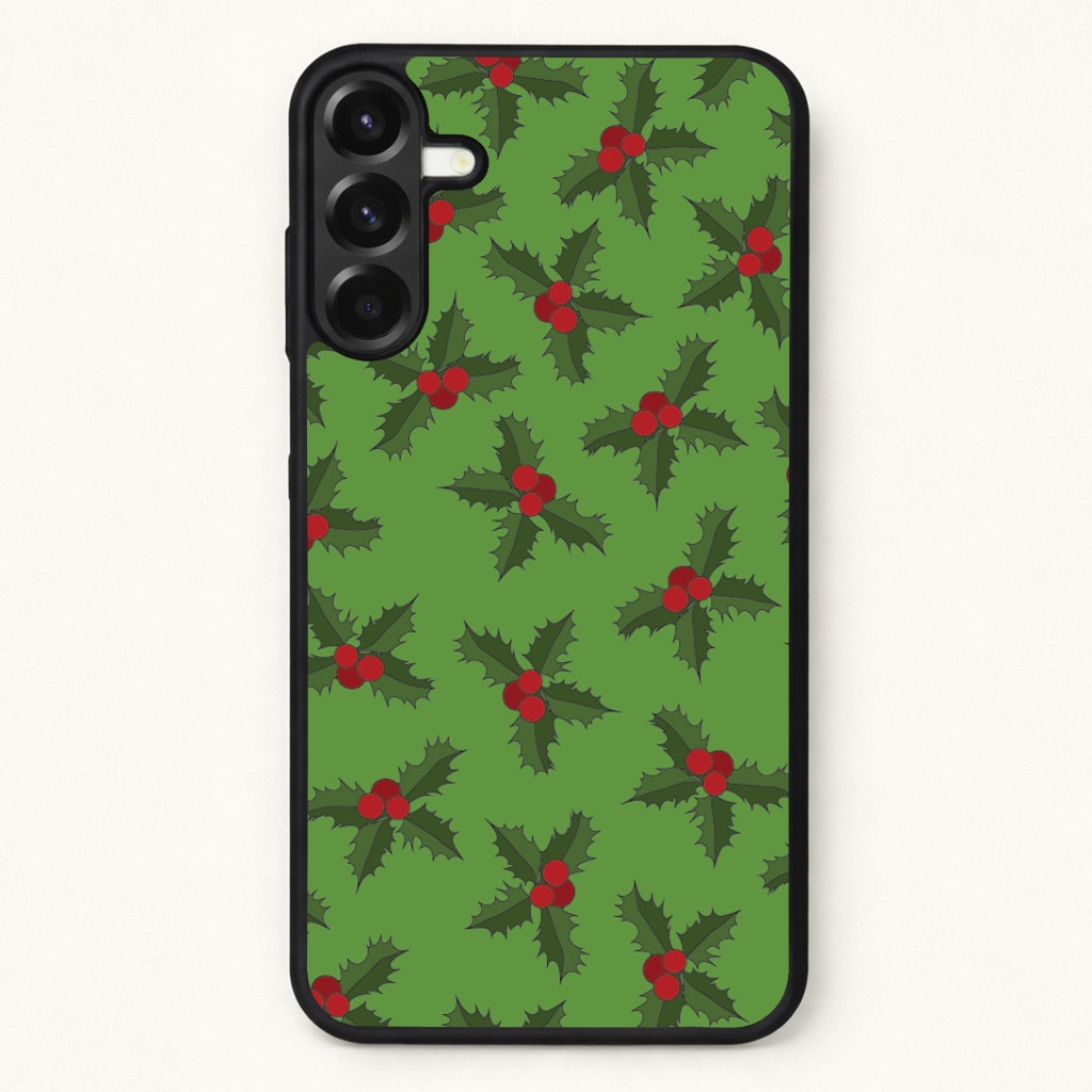 Holly Pattern Phone Case for Galaxy A57