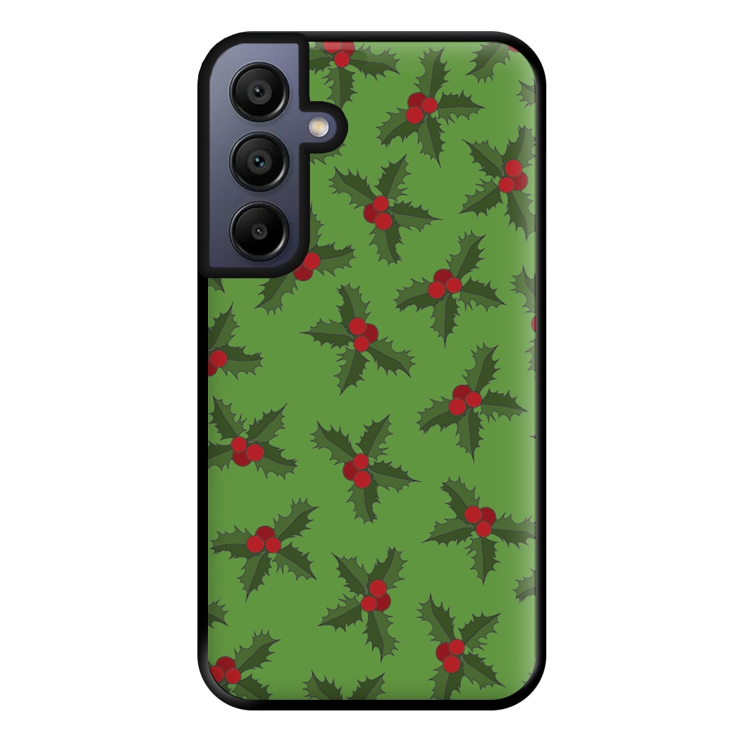 Holly Pattern Phone Case for Galaxy A15