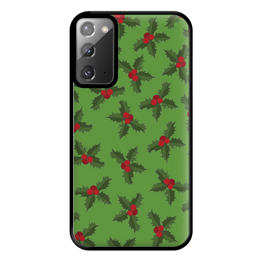 Holly Pattern Phone Case for Galaxy Note 20 Ultra