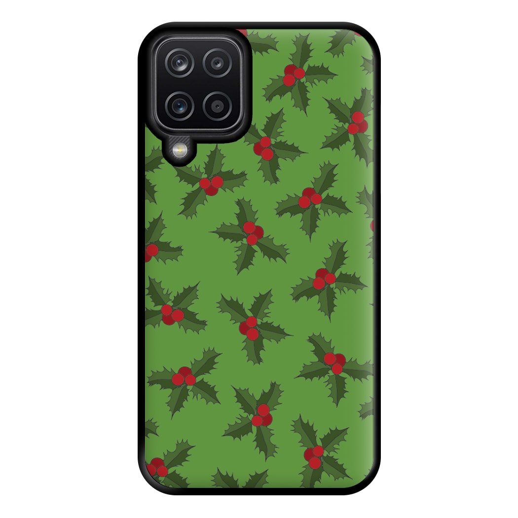 Holly Pattern Phone Case for Galaxy A12