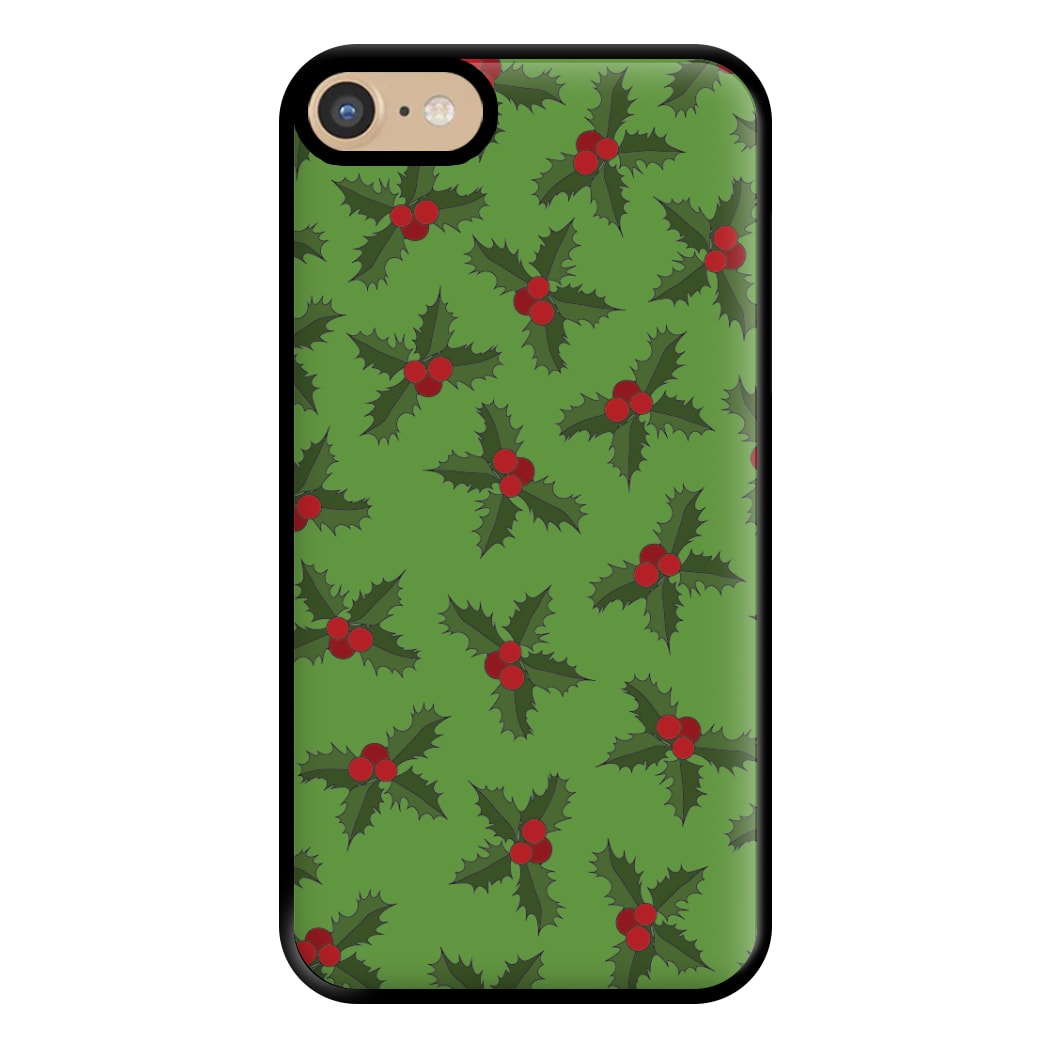 Holly Pattern Phone Case for iPhone 6 / 7 / 8 / SE