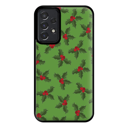 Holly Pattern Phone Case for Galaxy A52 / A52s