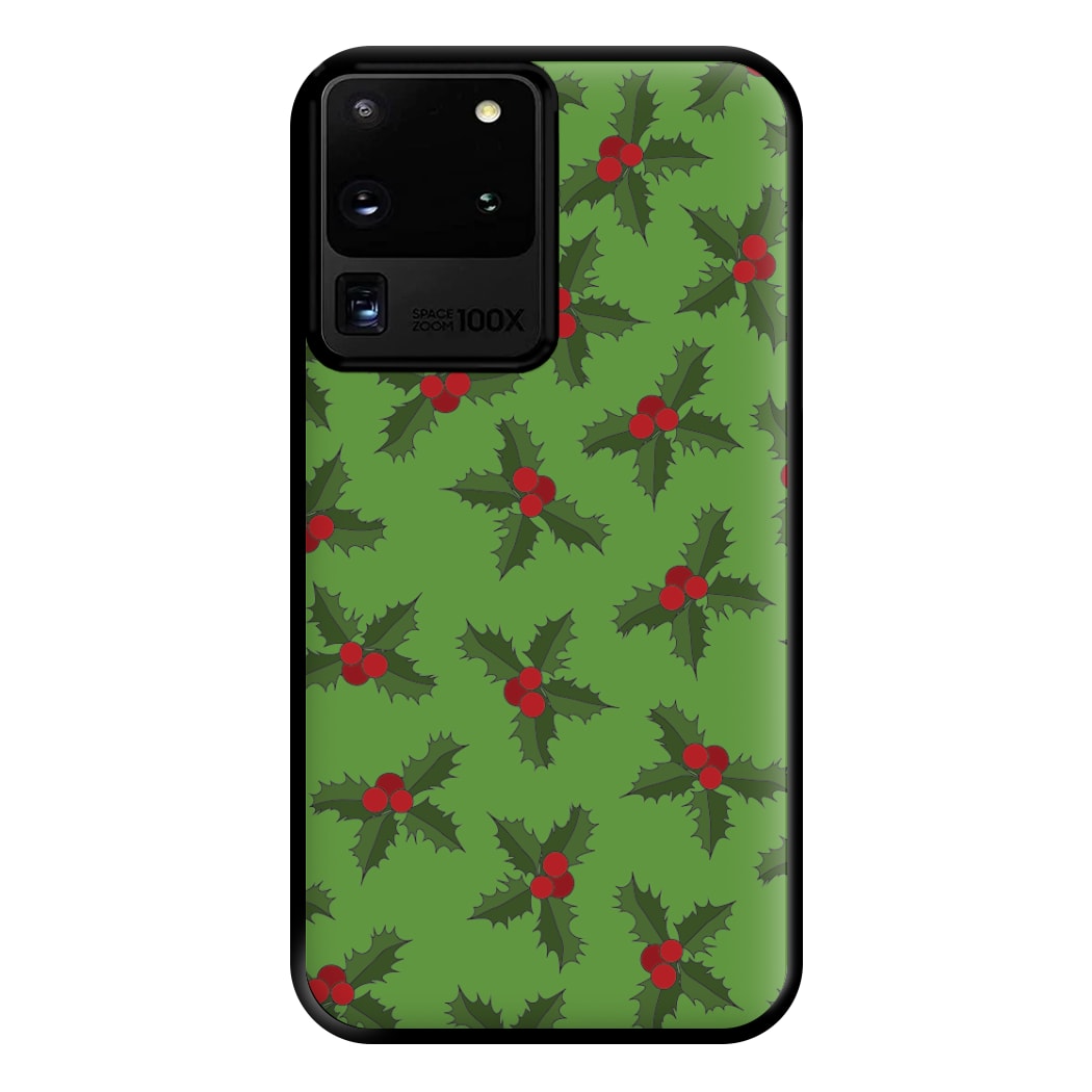 Holly Pattern Phone Case for Galaxy S20 Ultra