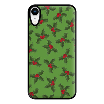 Holly Pattern Phone Case for iPhone XR