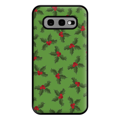 Holly Pattern Phone Case for Galaxy S10e