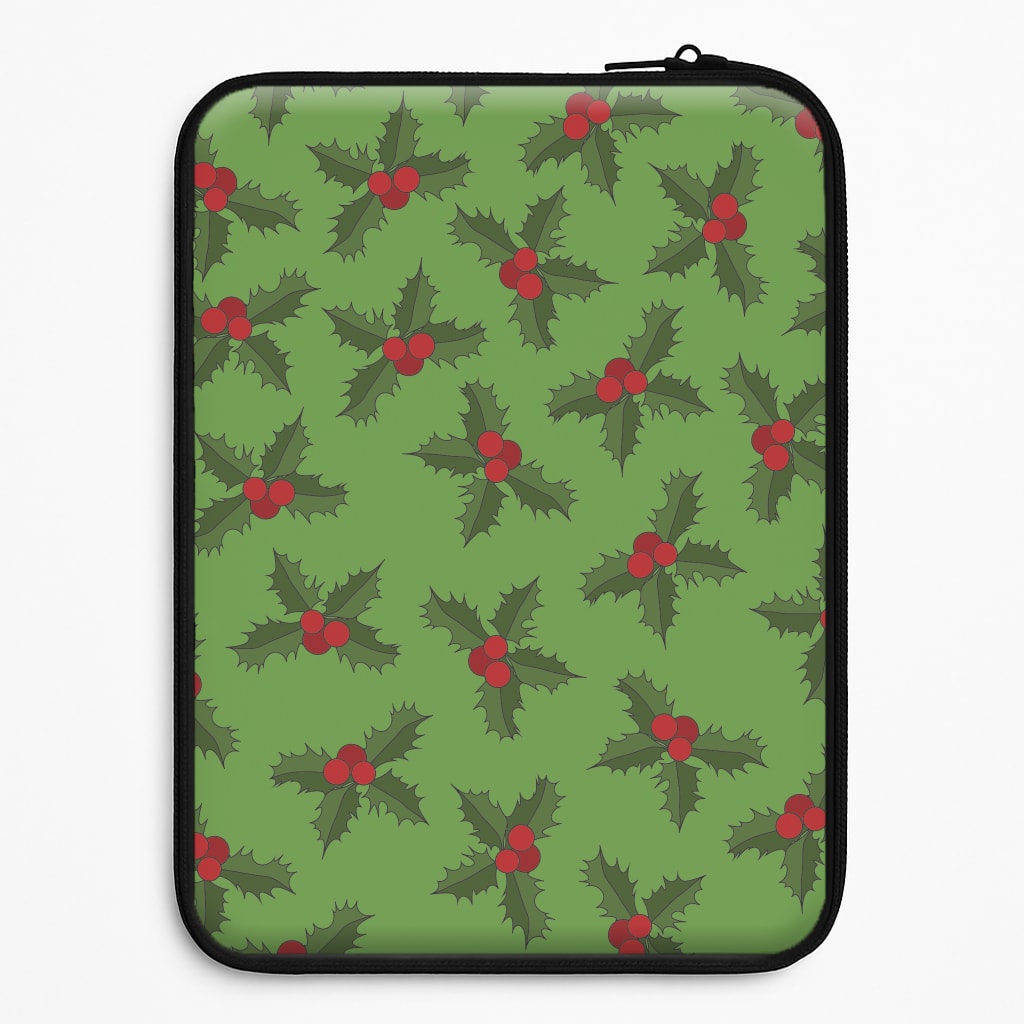 Holly Pattern Laptop Sleeve