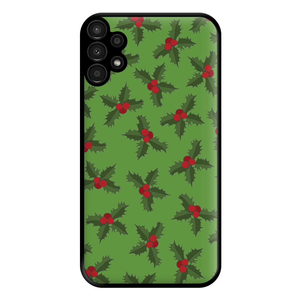 Holly Pattern Phone Case for Galaxy A13