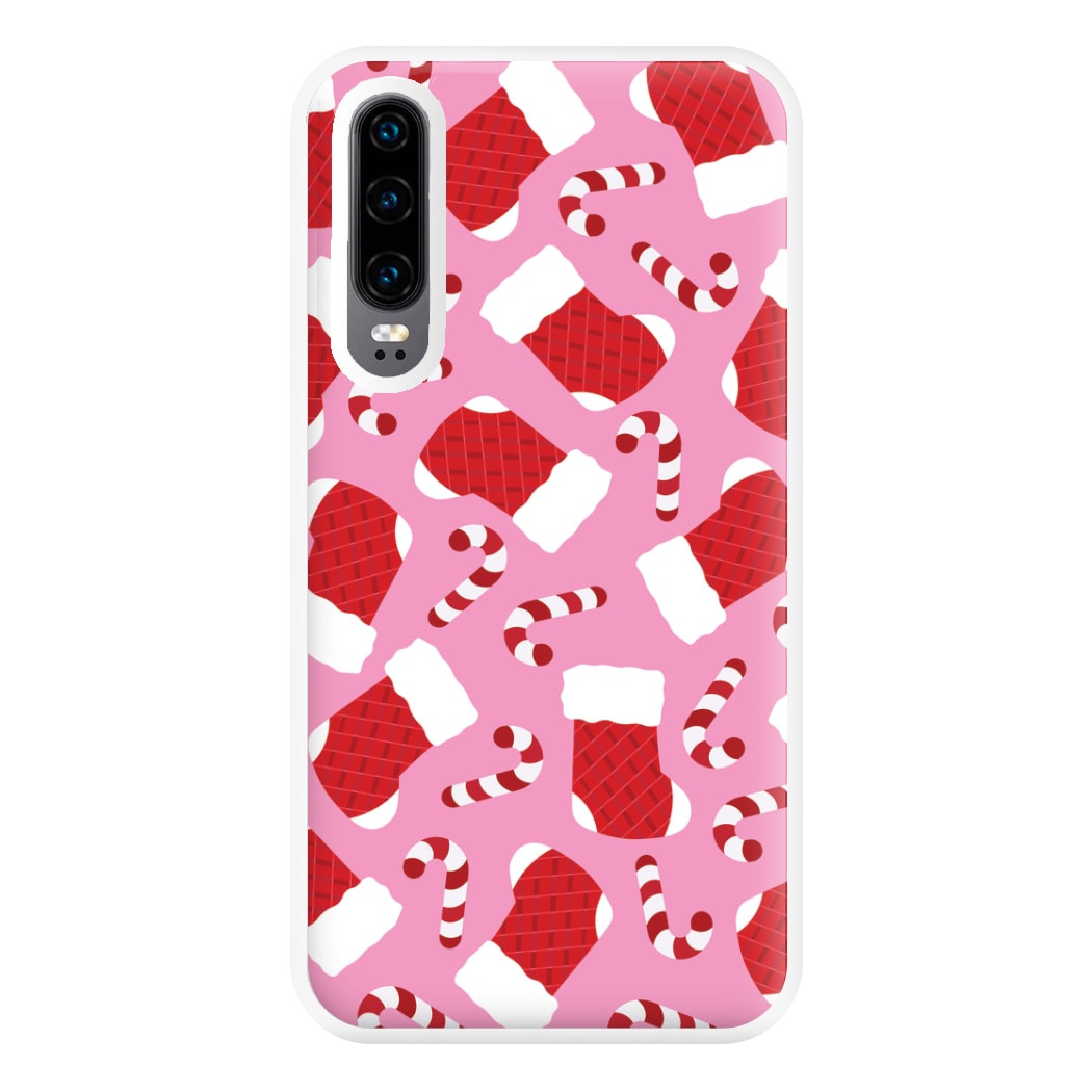 Pink Stocking Pattern Phone Case for Huawei P30