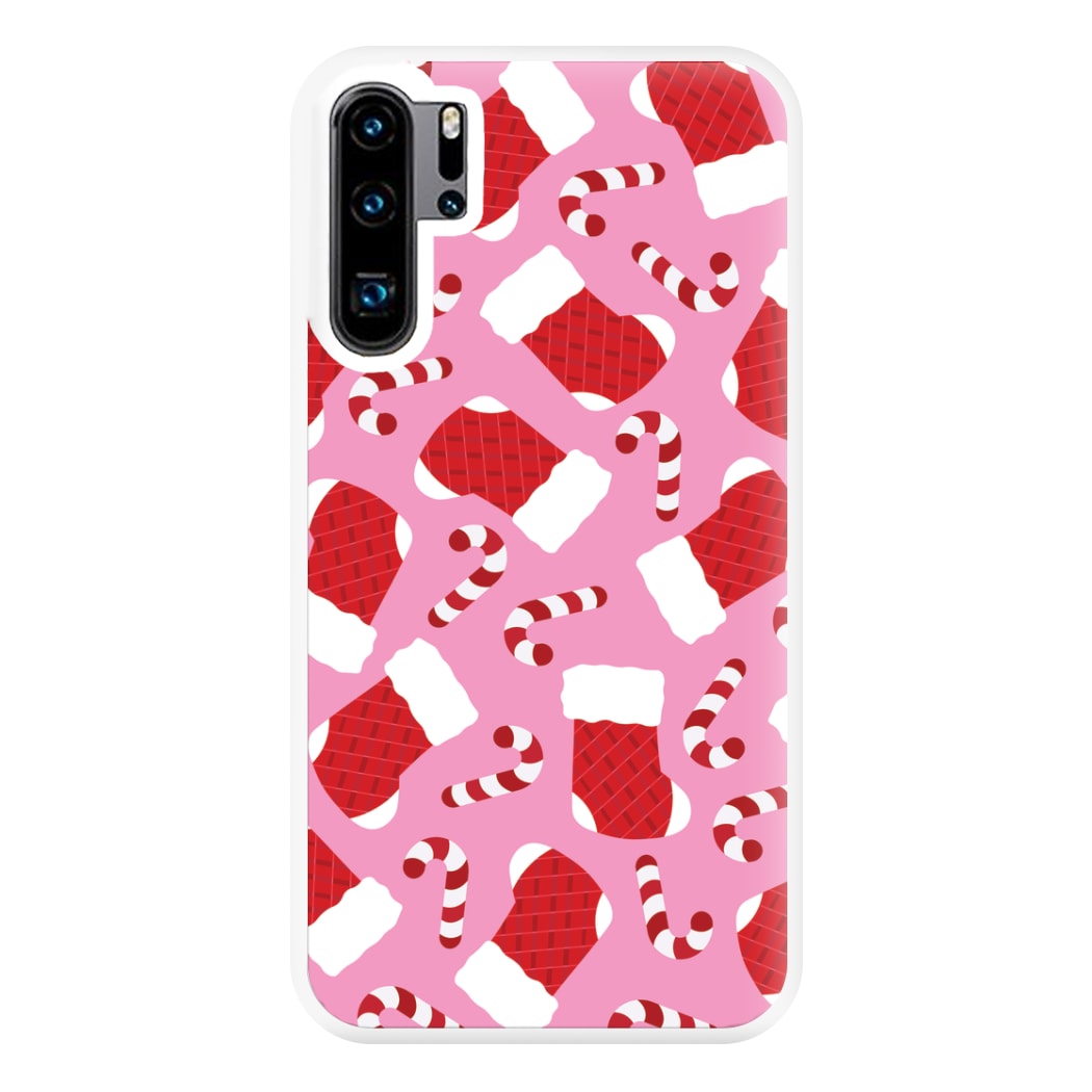 Pink Stocking Pattern Phone Case for Huawei P30 Pro