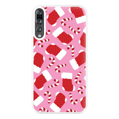 Pink Stocking Pattern Phone Case for Huawei P20 Pro