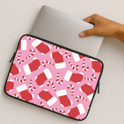 Pink Stocking Pattern MacBook Case