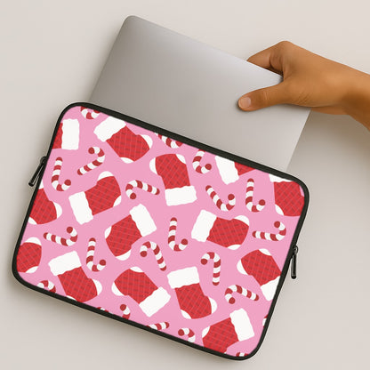 Pink Stocking Pattern MacBook Case