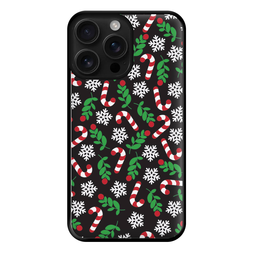 Snow Black Pattern Phone Case