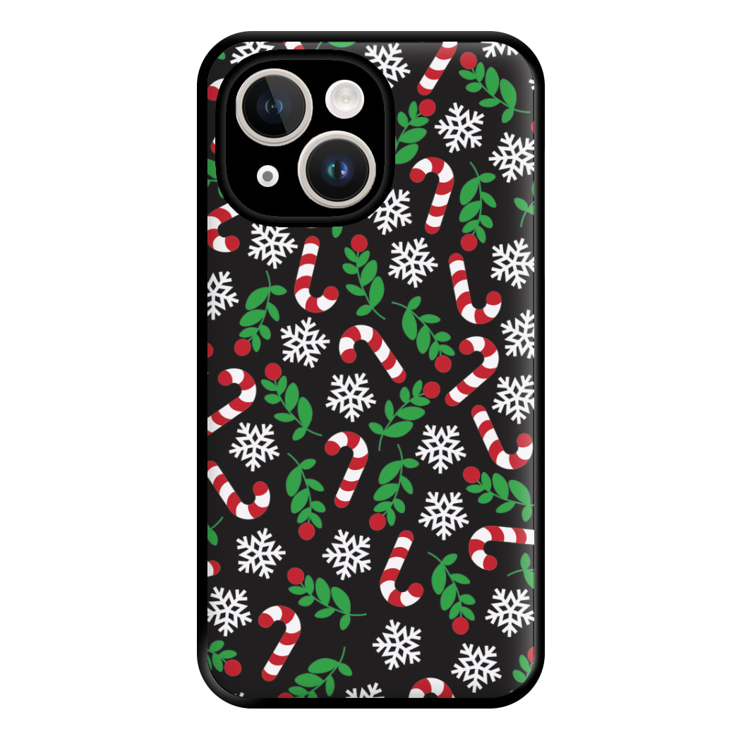 Snow Black Pattern Phone Case for iPhone 14 Plus