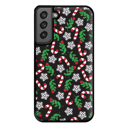 Snow Black Pattern Phone Case for Galaxy S21FE