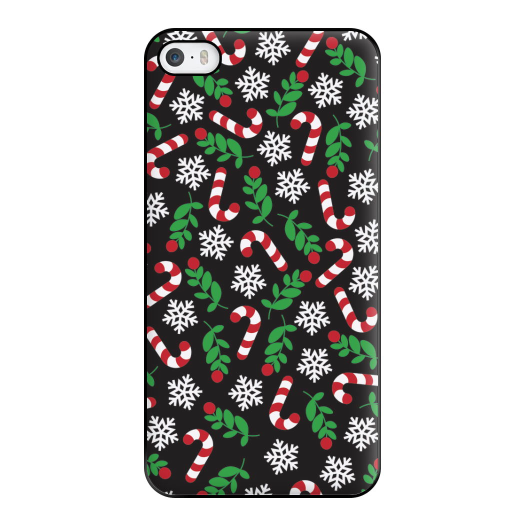 Snow Black Pattern Phone Case for iPhone 5 / 5s / SE 2016