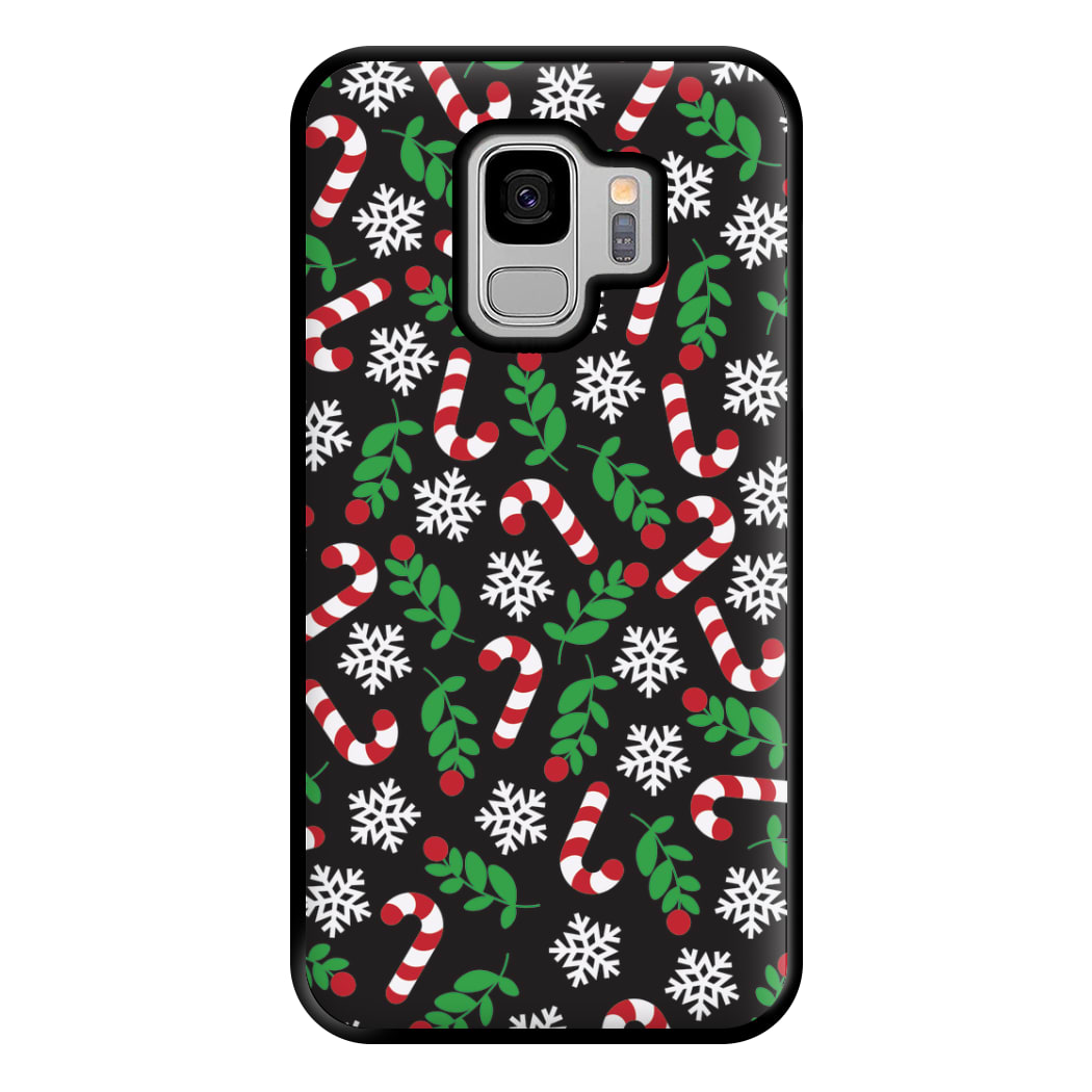 Snow Black Pattern Phone Case for Galaxy S9 Plus