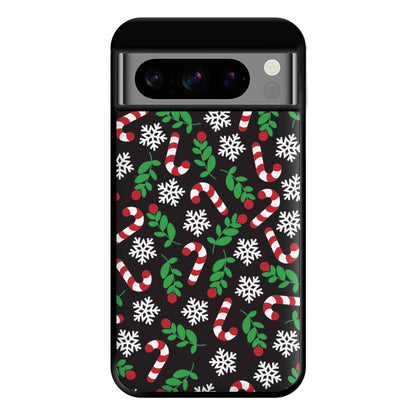 Snow Black Pattern Phone Case for Google Pixel 8 Pro