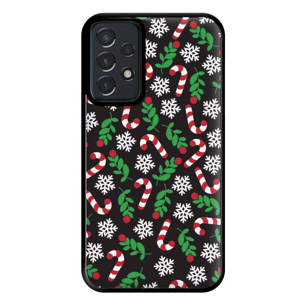 Snow Black Pattern Phone Case for Galaxy A52 / A52s