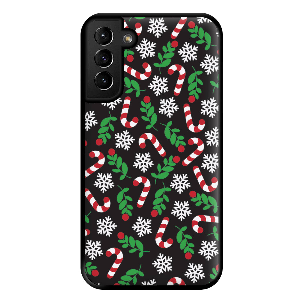 Snow Black Pattern Phone Case for Galaxy S21 Plus