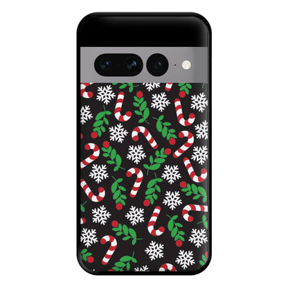 Snow Black Pattern Phone Case for Google Pixel 7 Pro