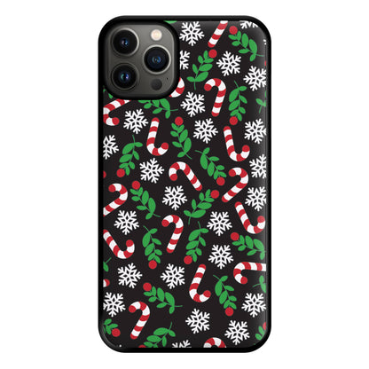 Snow Black Pattern Phone Case for iPhone 13