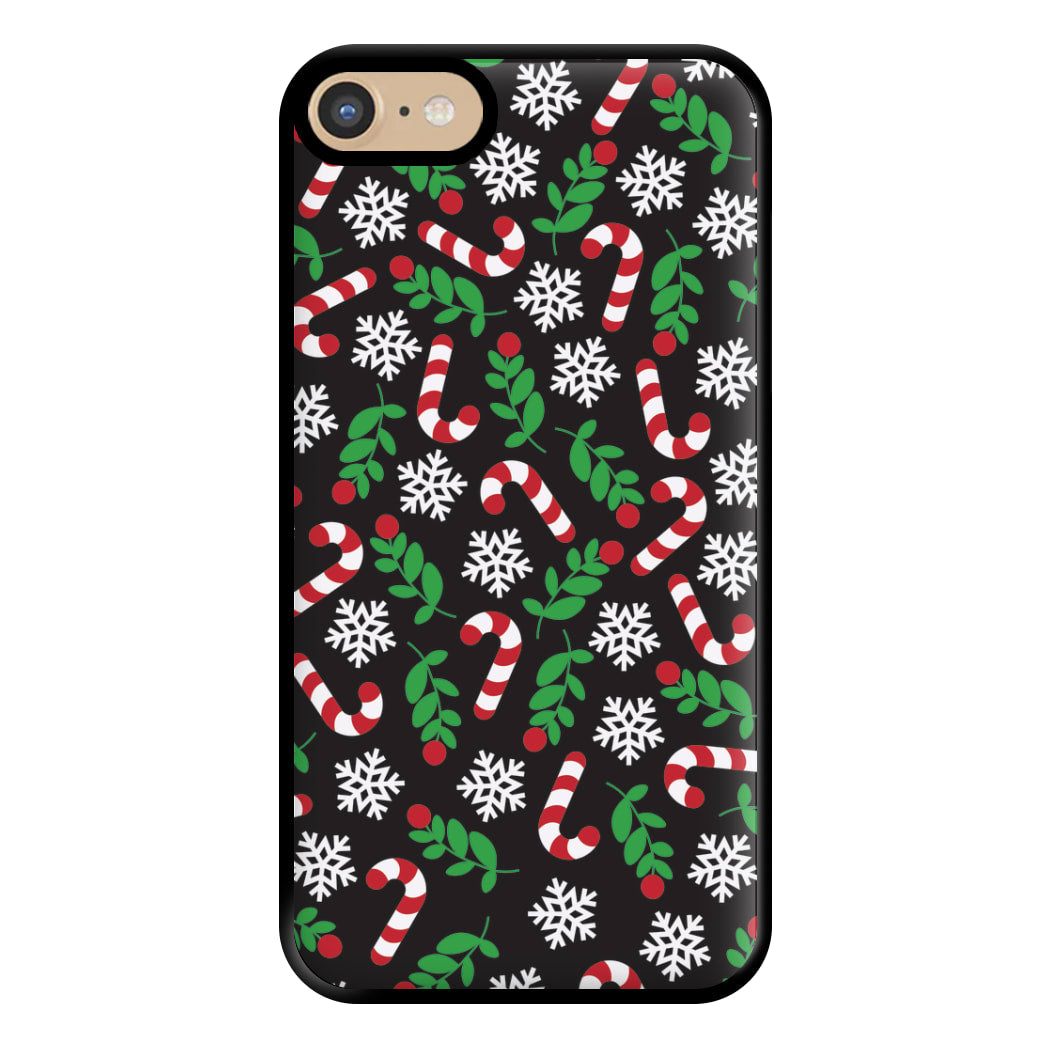 Snow Black Pattern Phone Case for iPhone 6 / 7 / 8 / SE