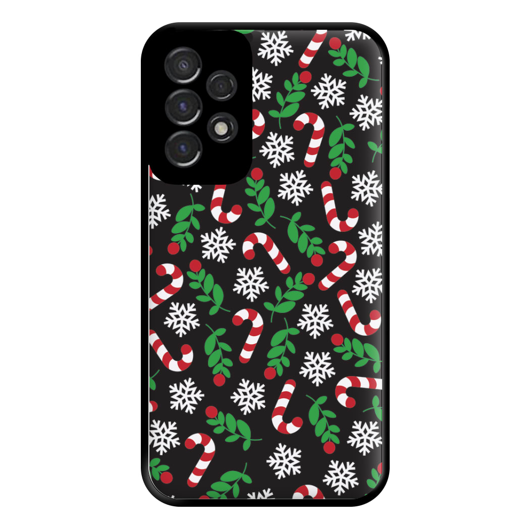 Snow Black Pattern Phone Case for Galaxy A53