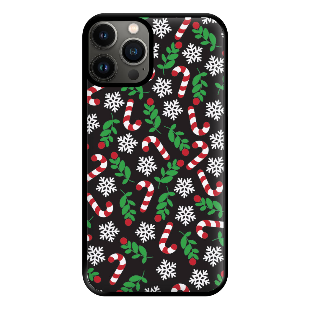 Snow Black Pattern Phone Case for iPhone 13 Pro Max