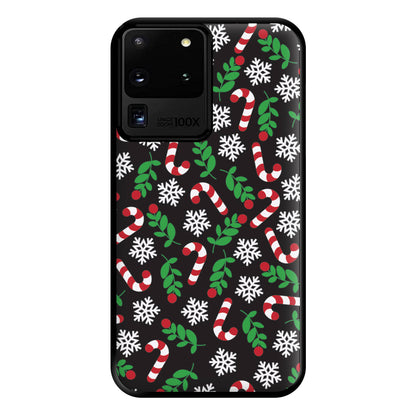 Snow Black Pattern Phone Case for Galaxy S20 Ultra