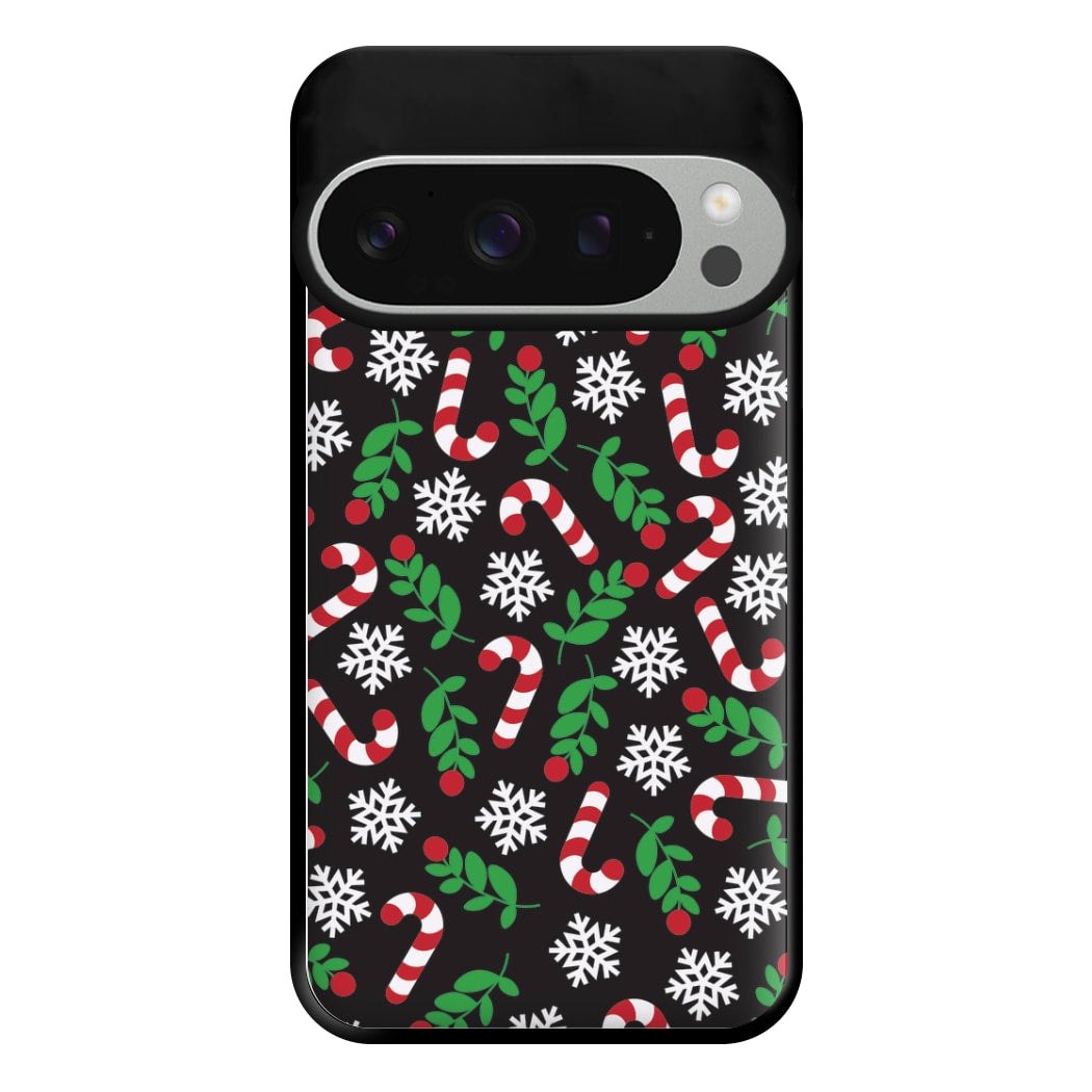 Snow Black Pattern Phone Case for Google Pixel 9 Pro XL