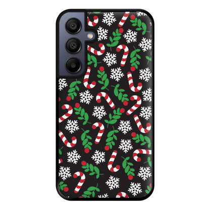 Snow Black Pattern Phone Case for Galaxy A15